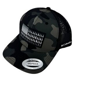 Columbia Camo Flag Tree Snapback Trucker Hat Men Women Unisex Adjustable